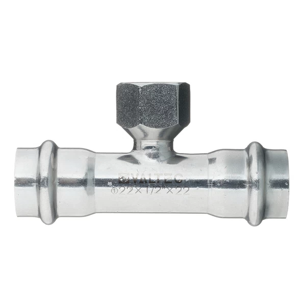 Тройник с вн.р. нерж. сталь 22х1/2"