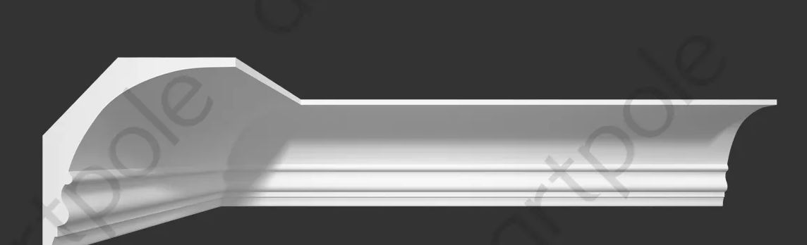 Гипс Artpole Карниз гладкий, тяга H218х211х1150