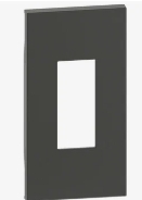 Bticino Living Now. Лицевая панель компьютерных и телефонных розеток 2 модуля. KG07M2 Черный