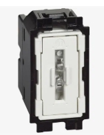 Bticino Living Now. Выключатель кнопочный 10А автоматические клеммы 1 модуль. K4005A