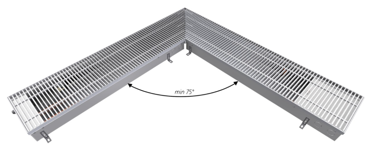 Бриз 260х80х5100 (2000+3100) Угол U (8 Ал 12 втулки черные) RAL 9005