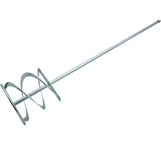 Миксер для красок и штукатурных смесей, 120 х 600 мм, оцинкованный, хвостовик SDS Plus// Denzel