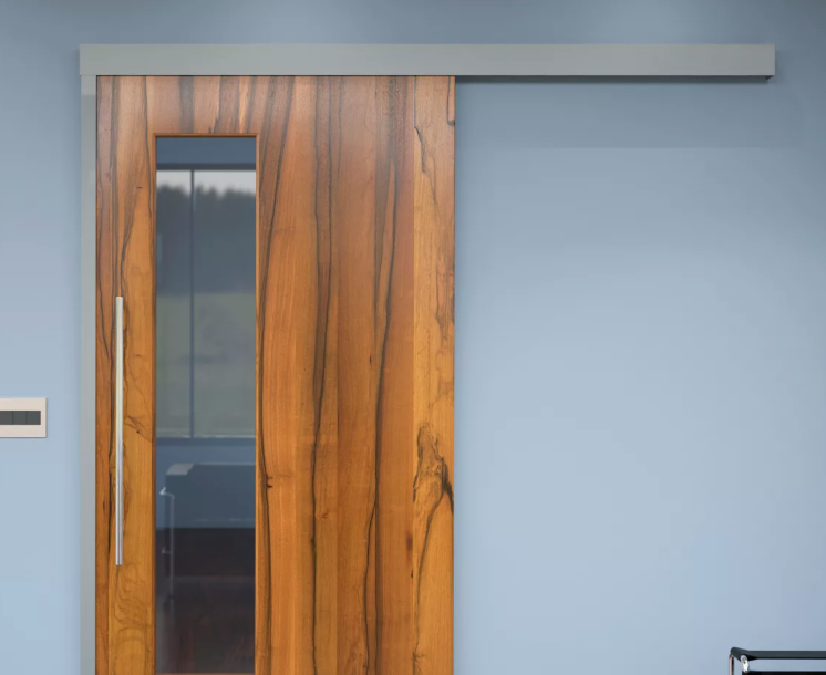 700*2700, Черный, Триплекс Зеркало графит. Дверной раздвижной механизм "Слайдер"