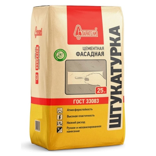 Штукатурка цементная Старатели Фасадная 25 кг. (01468)